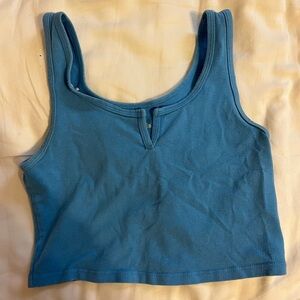 Blue wild fable crop tank top (s)